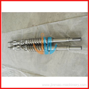 Bimetallic twin rotor screw /mixer screw